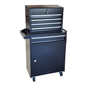 Something Interesting: 20 inch Roller Tool Box Tool Chest Tool Cabinet - Black.