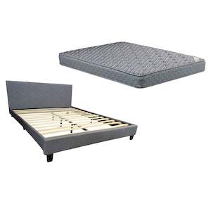 Queen spring mattress (Firm) & Bed frame bundle combo.