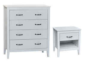 Bedroom set Isabella Chest lowboy & Bedside Tables (1+1) combo