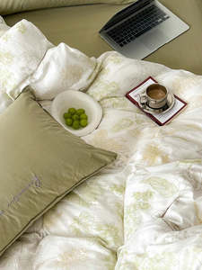 Olive Dusk-Double Gauze Cotton Bedding Set