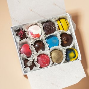 Chocolate Bonbons: Artisan Selection - 12 Chocolate Bonbons
