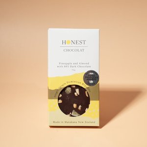 Chocolate Bars: Pineapple & Almond - Dark Chocolate Bar - 88% Cacao
