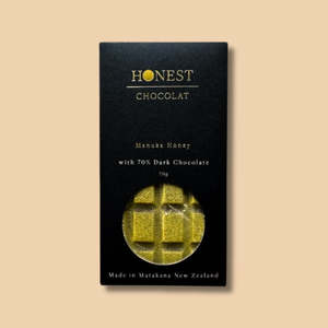 Chocolate Bars: Manuka Honey - Dark Chocolate Bar - 70% Cacao
