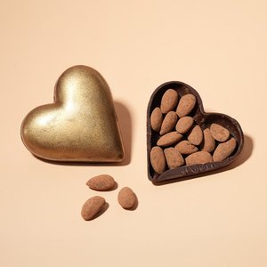 Chocolate Treats: Chocolate Golden Heart with Chocolate Almonds