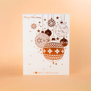 Chocolate Advent Calendar – White & Bronze