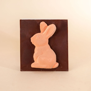 Vegan Chocolate: Dark Chocolate Easter Bunny with Passionfruit Jelly