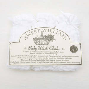 All: Sweet William Muslin Wash Cloths