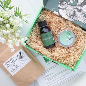 Bundles: Kawakawa Healing Gift Set – Soak, Oil & Balm