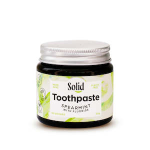 Toothpaste Jar - Fluoride - Spearmint (Solid Oral Care)