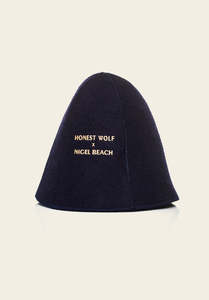 Honest Wolf x Nigel Beach Sauna Hat - Navy
