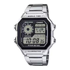 Casio: CASIO AUTO ILLUM, 10YR BATT WATCH