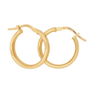 All Jewellery: 9k Yellow Gold and Silver Bonded Earrings