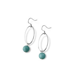 Gemstone Jewellery: Amazonite & Sterling Silver Earrings