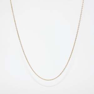 Gold Jewellery: 45cm 9 Carat Gold Light Cable Chain