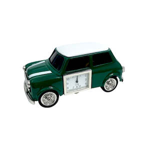 All Giftware: Collectable Clock - Mini Cooper Green