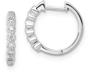 Lab Diamond Huggie Earrings