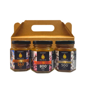 Products: Vida Manuka Gift Pack (450g) Honey Paihia