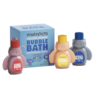 All: Honeysticks Bubble Bath Colour Mixing 3pk 200ml