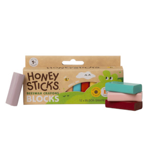 Honeysticks Beeswax Crayons Blocks 12pk