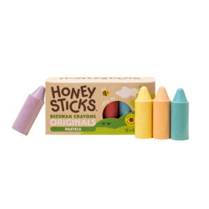 Honeysticks Beeswax Crayons Originals Pastel 12pk