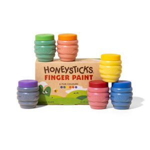 Paint Art Sets: Honeysticks Finger Paints 6pk 60ml