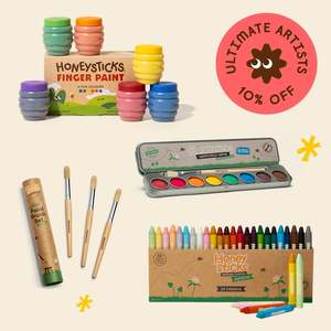 Beeswax Crayons: Ultimate Artists Gift Set (15% off)