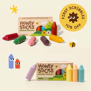 Beeswax Crayons: First Scribbles Duo (10% off)
