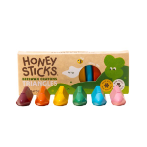 Honeysticks Beeswax Crayons Triangles 10pk