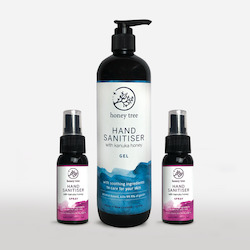 Combinations: Honey Tree Home & Travel Combo: Gel & 50ml Sprays