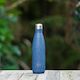 Ocean Blue Wood Bottle