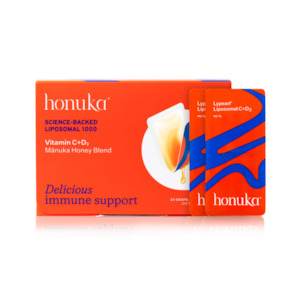 Liposomal 1000 Vitamin C + D3 with Mānuka Honey