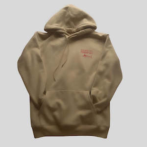 Marlin classic fleece hoodie - Sand & Red
