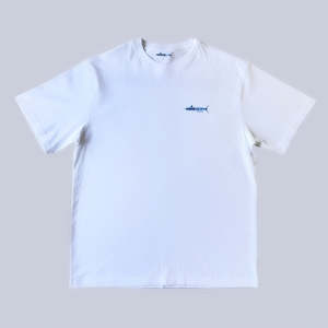 T Shirts: T-Shirt - Hooked on fishing logo T-Shirt in White