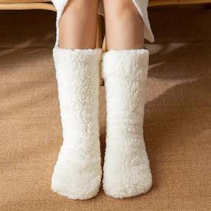Hooli Colours: Sherpa Ultra Soft Socks White