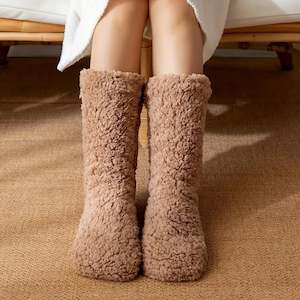 Hooli Colours: Sherpa Ultra Soft Socks Brown