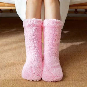 Hooli Colours: Sherpa Ultra Soft Socks Pink