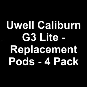 Coils And Pods: Uwell Caliburn G3 Lite Replacement Pods (4 Pack)
