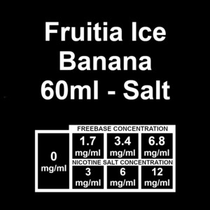 Fresh Farms Eliquid: Fruitia Ice - Banana 60ml