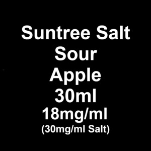 Suntree Eliquid: Suntree Salts - Sour Apple - 30mg/ml
