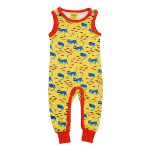 Dungarees: Cats Dungaree (Lemon Chrome)
