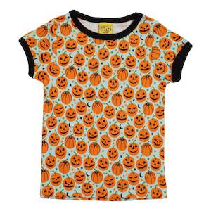Pumpkin Short Sleeved Top (Blue)