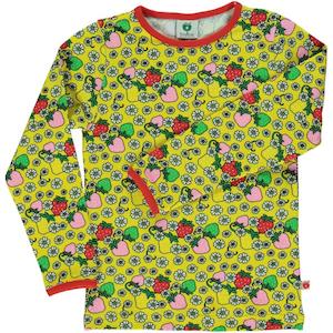 Smafolk: Strawberry/Flowers Long Sleeved Top (Yellow)