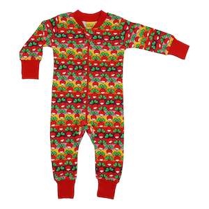 Onesie Day 2019: Radish Stripe Zip Suit (Poppy Red)