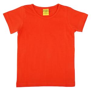 Mandarin Red Short Sleeved Top (1-2 Years)