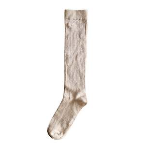 Moromini Socks: Knee-High Socks (Brown)