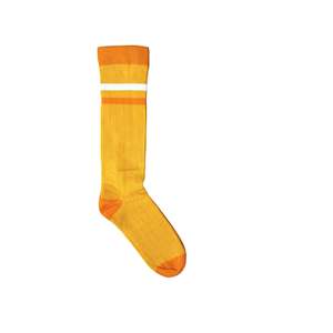 Yellow Ribbed Tube Socks (23-26)