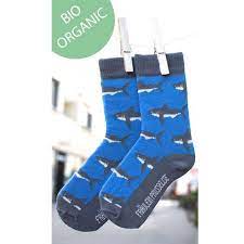 Fräulein Prusselise Organic Socks - Shark (Adult)