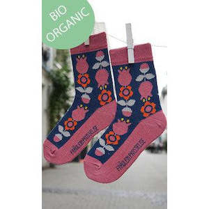 Stocking Fillers: Fräulein Prusselise Organic  Socks - Tulip