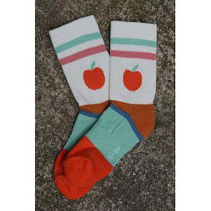 Fräulein Prusselise Organic Tennis Socks - Apple