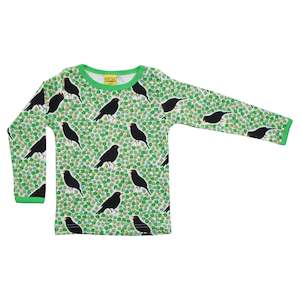 Last Ones: Black Bird Long Sleeved Top (Classic Green) (2 years)